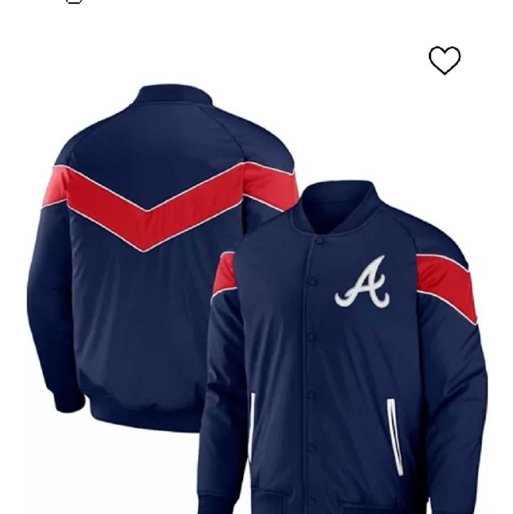 MLB Navy Jacket with White Logo